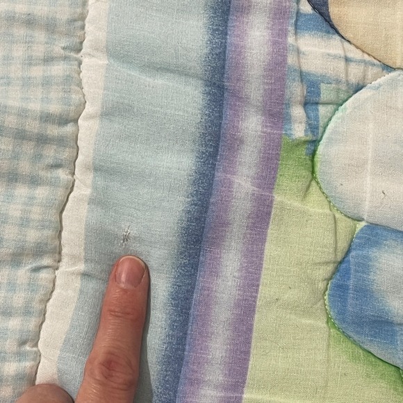 VTG Disney Baby Crib Blanket Comforter Mickey Minnie Flower Butterfly Ladybug - Picture 12 of 15